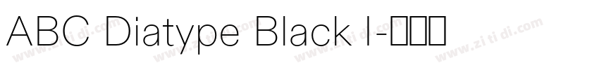 ABC Diatype Black I字体转换